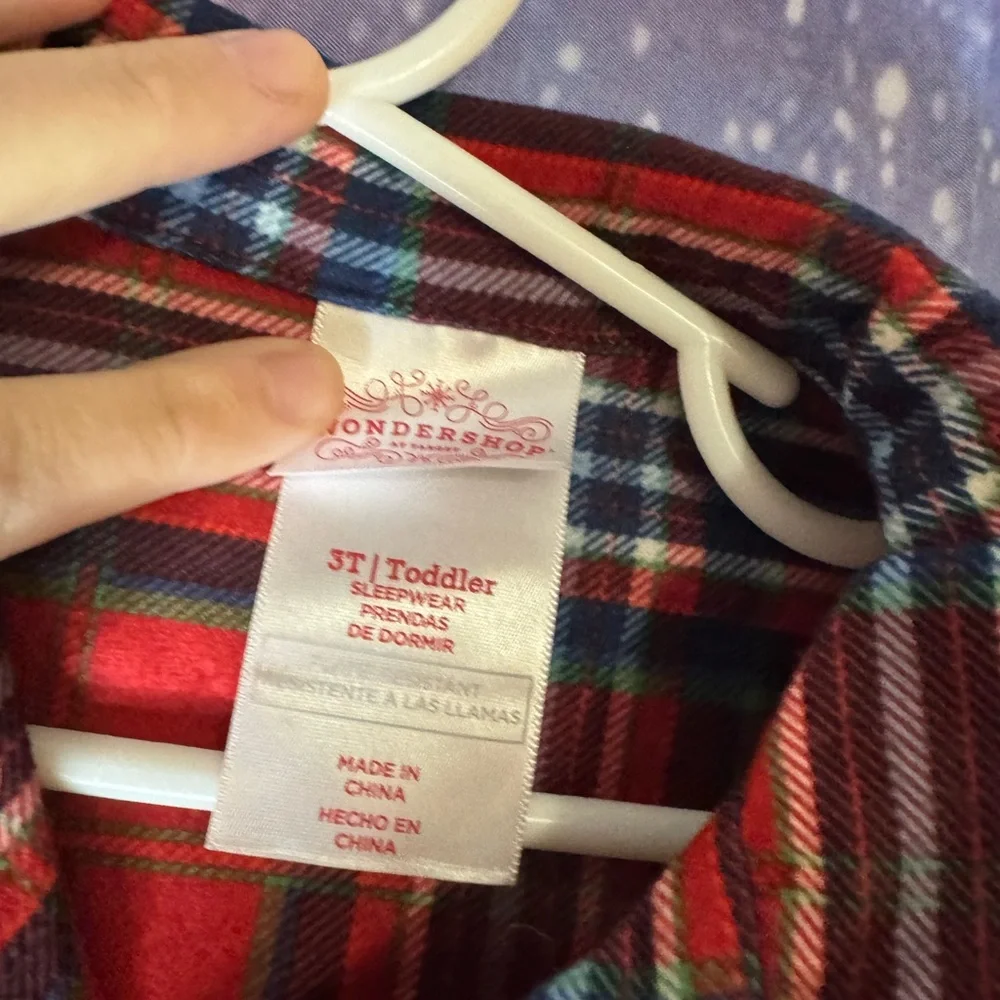 New wondershop plaid toddler pajamas shirt 🛍